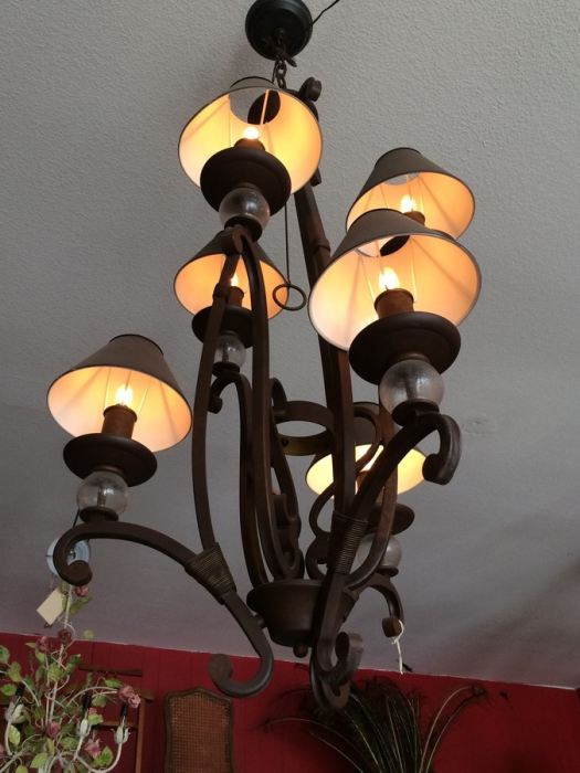 Large Brown Light Fixture