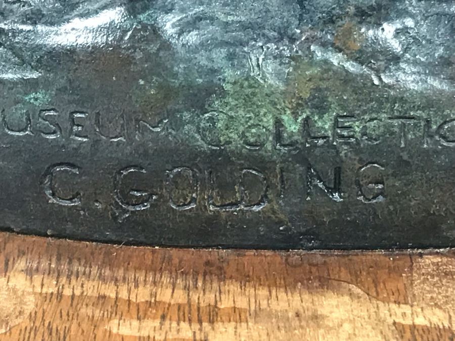 Limited Edition Frederic Remington 'The Outlaw' Bronze Museum Collection Inc 1979 C. Golding 590 Of 1,000 12W X 7D X 18H (USNE) [Photo 30]