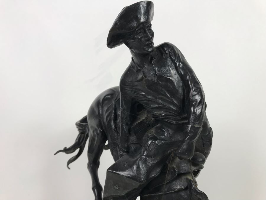 Limited Edition Frederic Remington 'The Outlaw' Bronze Museum Collection Inc 1979 C. Golding 590 Of 1,000 12W X 7D X 18H (USNE) [Photo 13]
