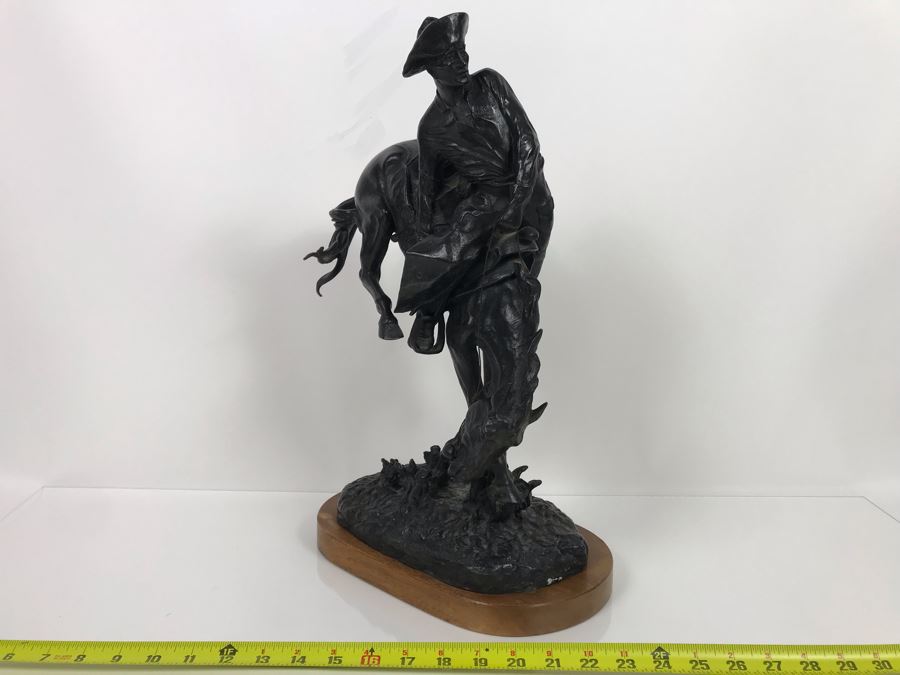 Limited Edition Frederic Remington 'The Outlaw' Bronze Museum Collection Inc 1979 C. Golding 590 Of 1,000 12W X 7D X 18H (USNE) [Photo 11]