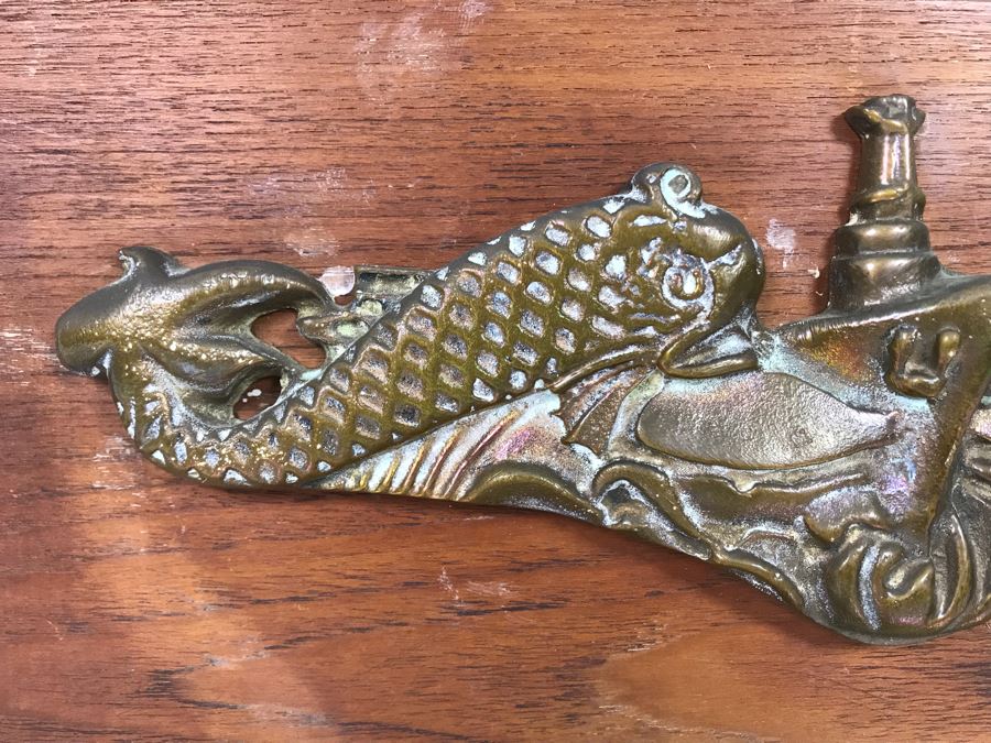 Brass USN Plaque Presented To J. J. Meyer Jr., Executive Officer Of Submarine U.S.S. Sirago 16 X 9 [Photo 5]