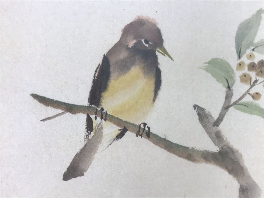 Framed Original Signed Japanese Watercolor Painting 7.5 X 9.5 (USNE) [Photo 6]