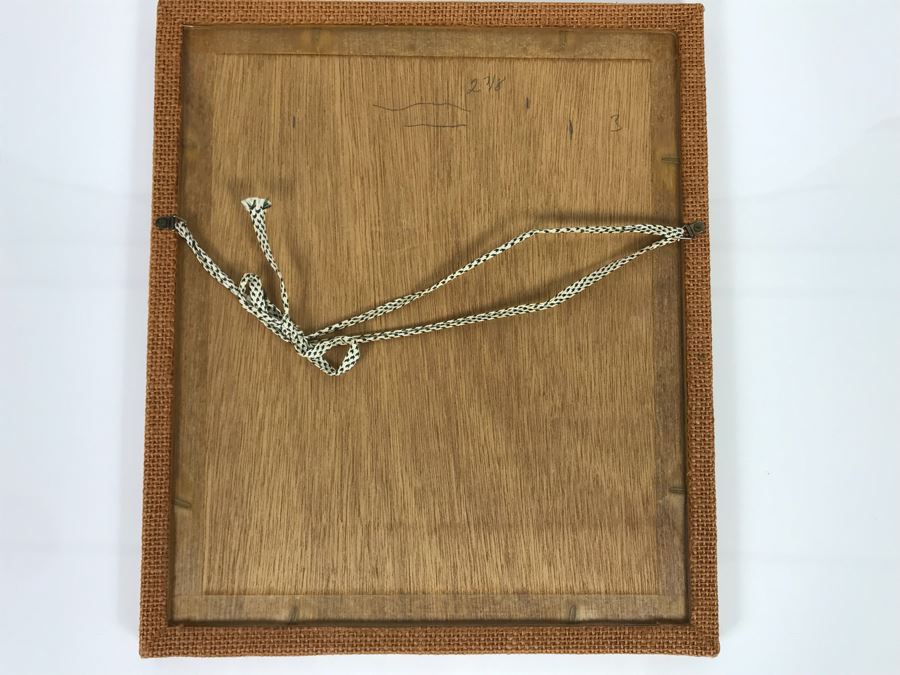 Framed Original Signed Japanese Watercolor Painting 7.5 X 9.5 (USNE) [Photo 12]