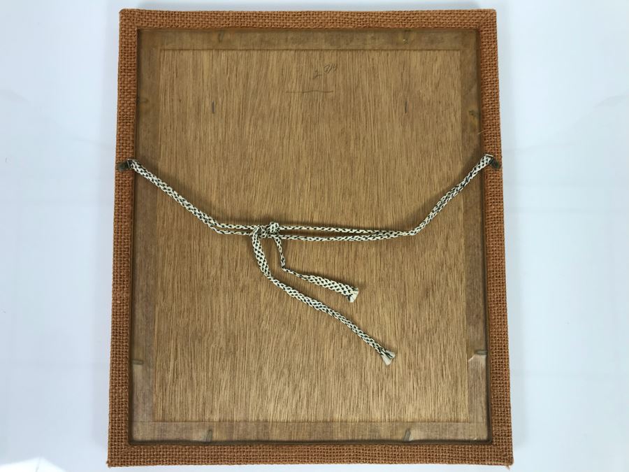 Framed Original Signed Japanese Watercolor Painting 7.5 X 9.5 (USNE) [Photo 11]