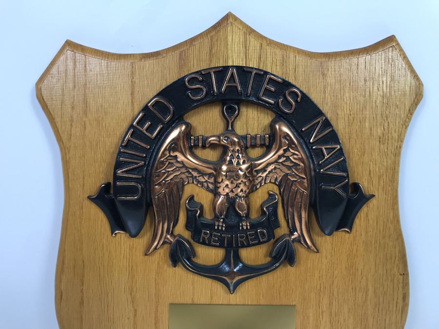 United States Navy Retired Plaque Presented To Captain Joseph J. Meyer Jr USN 15 X 18 [Photo 3]
