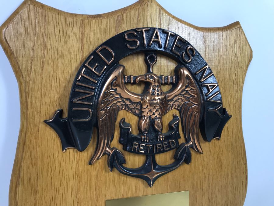 United States Navy Retired Plaque Presented To Captain Joseph J. Meyer Jr USN 15 X 18 [Photo 4]