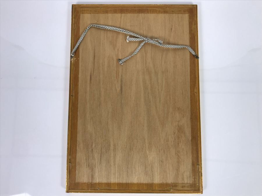 Vintage Signed Japanese Woodblock Gilt Framed Print 7.5 X 13 (USNE) [Photo 12]