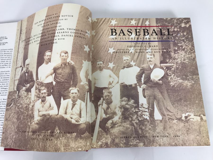 Hand Signed Book: Baseball An Illustrated History Signed By Ken Burns And Geoffrey C. Ward (USNE) [Photo 7]