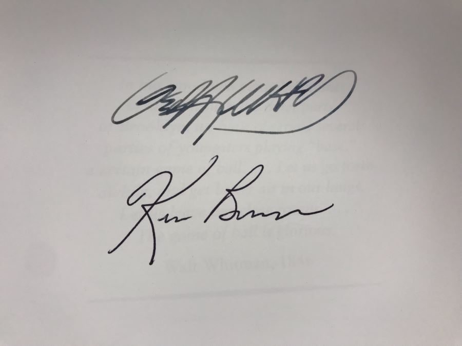 Hand Signed Book: Baseball An Illustrated History Signed By Ken Burns And Geoffrey C. Ward (USNE) [Photo 3]
