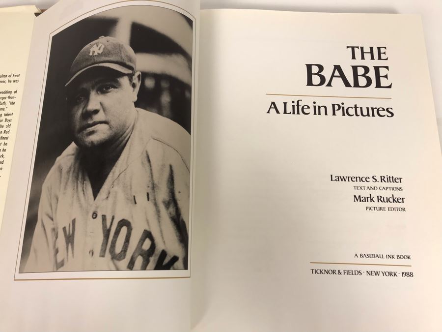 Vintage 1988 Baseball Book: The Babe A Life In Pictures (USNE) [Photo 4]
