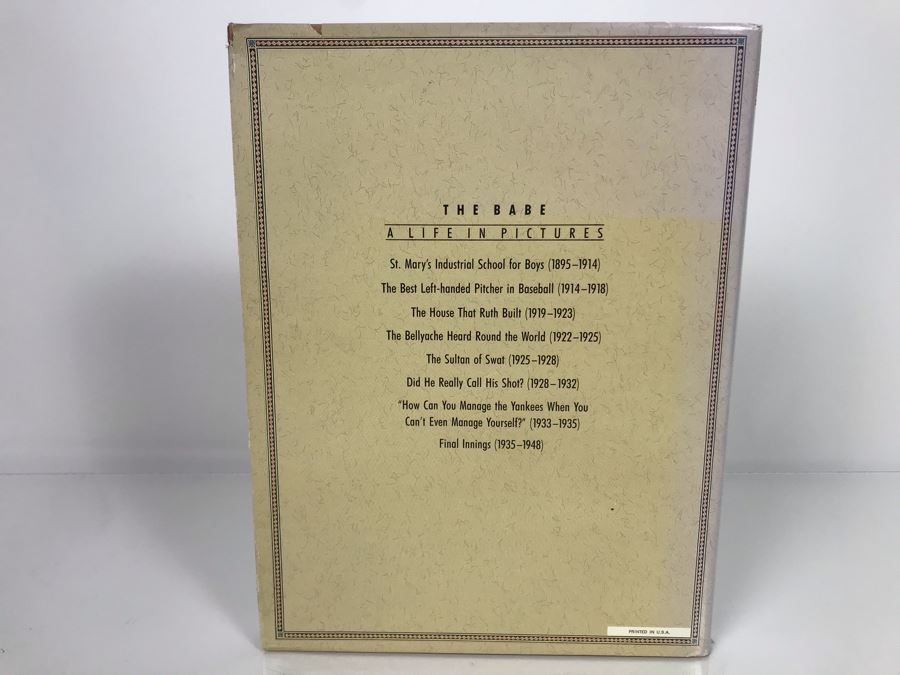 Vintage 1988 Baseball Book: The Babe A Life In Pictures (USNE) [Photo 2]