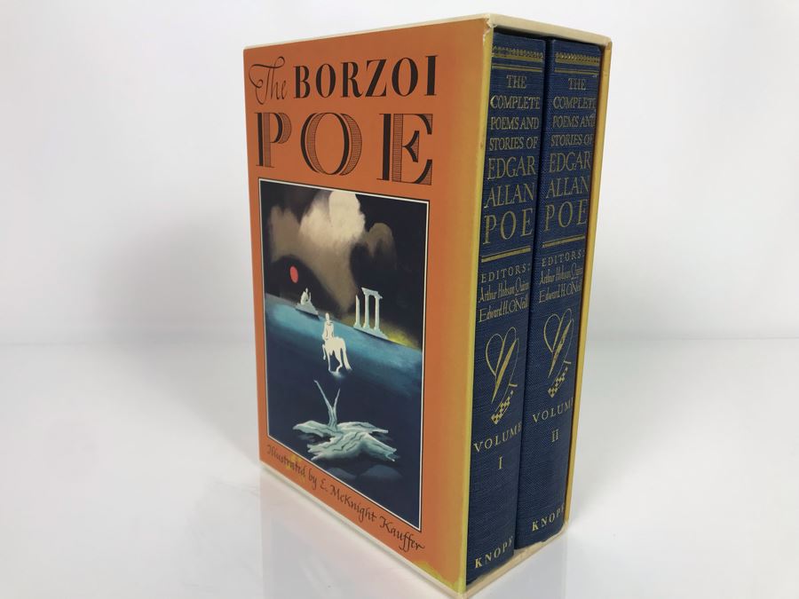 2 Book Set: The Borzoi Poe, The Complete Poems And Stories Of Edgar Allan Poe (USNE) [Photo 1]