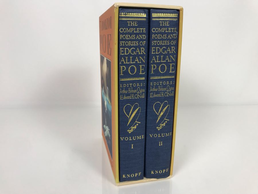 2 Book Set: The Borzoi Poe, The Complete Poems And Stories Of Edgar Allan Poe (USNE) [Photo 3]