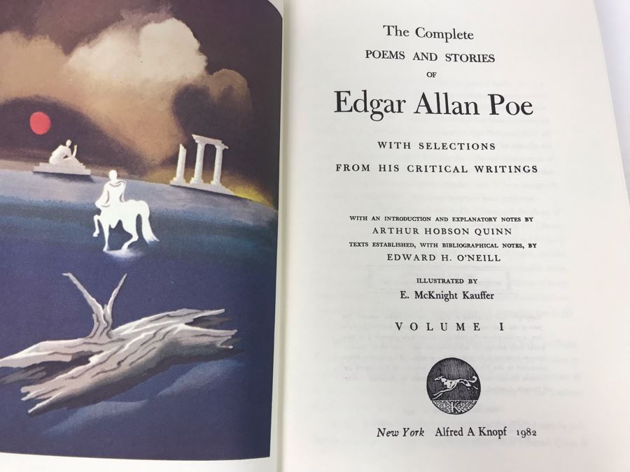 2 Book Set: The Borzoi Poe, The Complete Poems And Stories Of Edgar Allan Poe (USNE) [Photo 5]