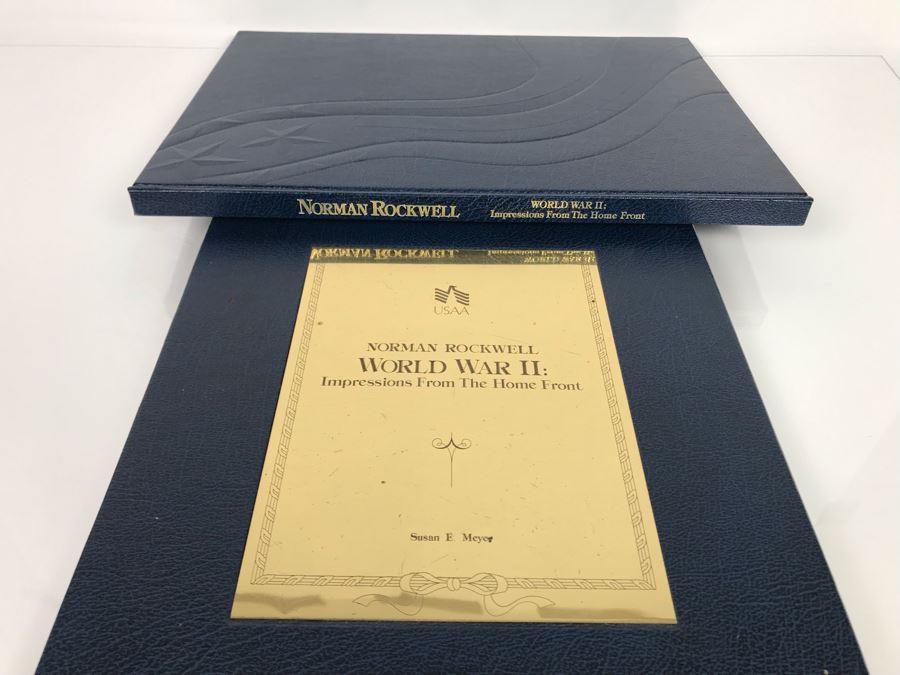 Signed Book: Norman Rockwell World War II: Impressions From The Home Front Signed By Susan E. Meyer And Robert F. McDermott 11.5 X 16 (USNE) [Photo 2]