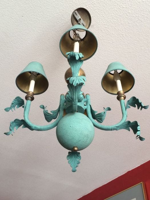 Turquoise Light Fixture