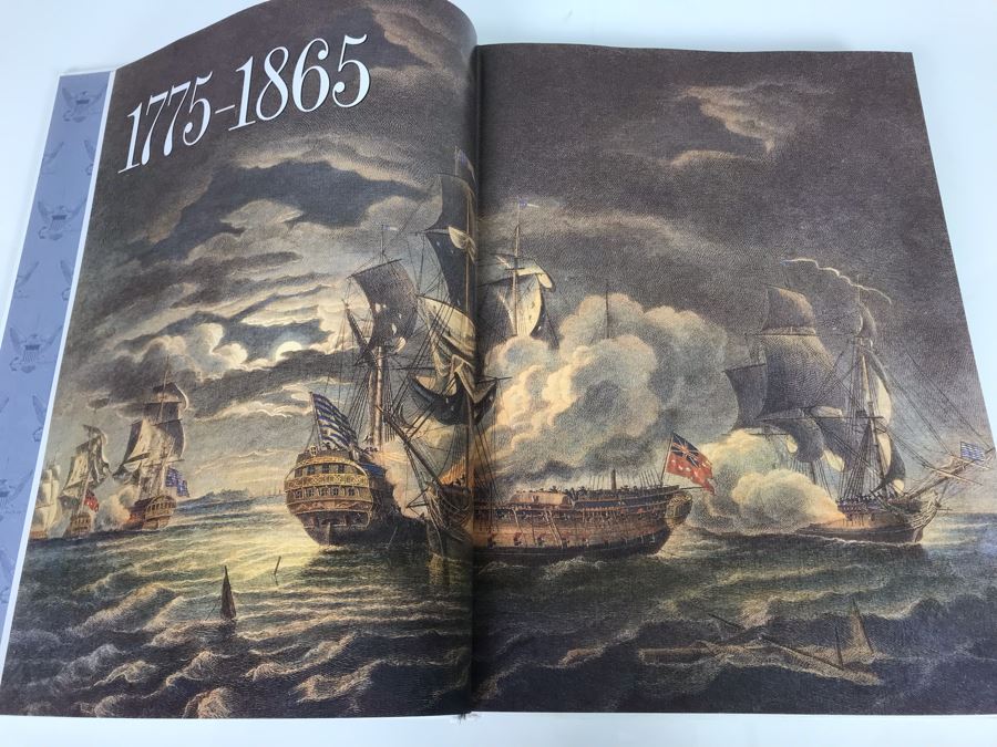 The Navy Coffee Table Book From The Naval Historical Foundation With Metal Plaque On Front Cover Beaux Arts Editions 11 X 14.5 (USNE) [Photo 11]