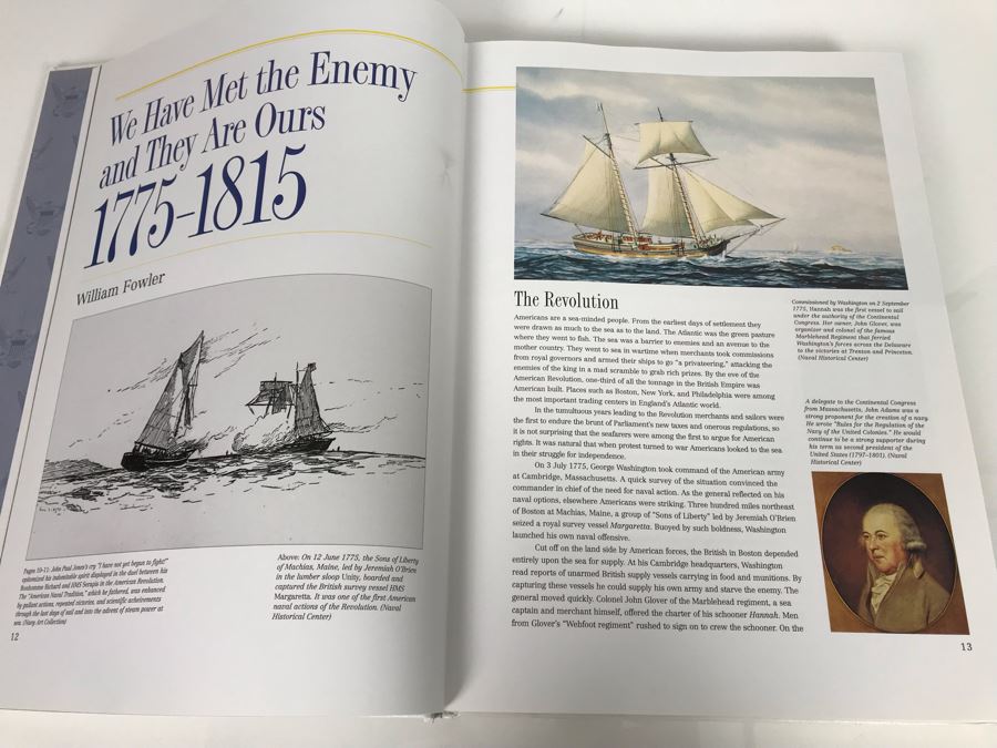 The Navy Coffee Table Book From The Naval Historical Foundation With Metal Plaque On Front Cover Beaux Arts Editions 11 X 14.5 (USNE) [Photo 12]