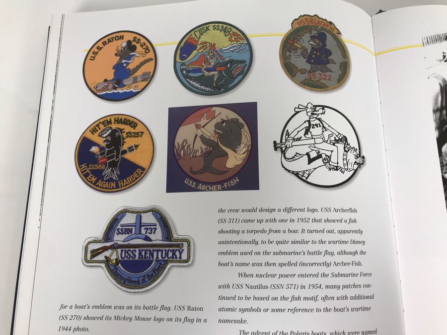 Large Coffee Table Book: United States Submarines By Naval Submarine League With Metal Plaque On Front Cover 10.5 X 14.5 (USNE) [Photo 25]