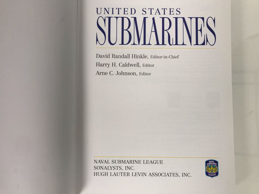 Large Coffee Table Book: United States Submarines By Naval Submarine League With Metal Plaque On Front Cover 10.5 X 14.5 (USNE) [Photo 9]