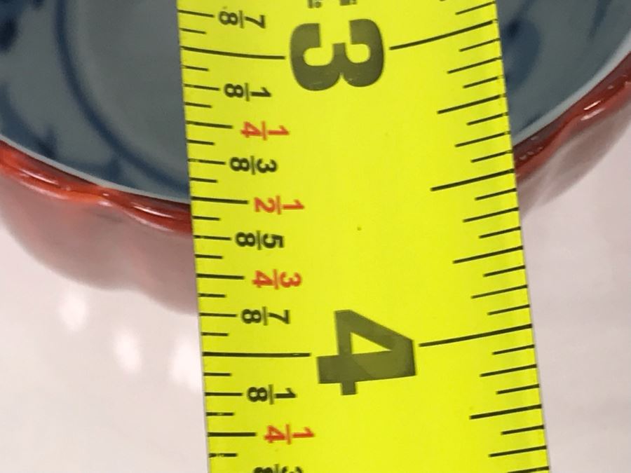 Set Of 10 Signed Hand Painted Porcelain Asian Cups 3.5W X 3H (USNE) [Photo 9]