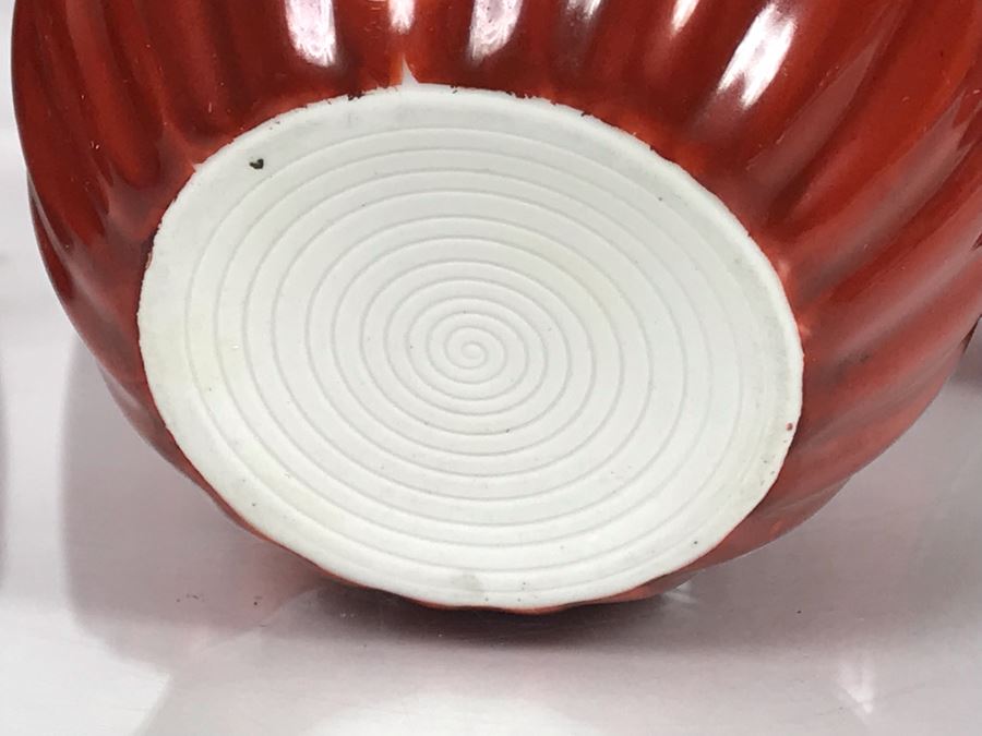 Set Of 10 Signed Hand Painted Porcelain Asian Cups 3.5W X 3H (USNE) [Photo 8]