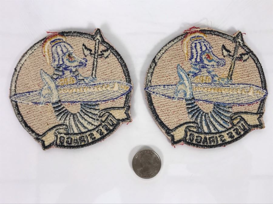 Pair Of Authentic Rare Vintage United States Navy USN Submarine Patches USS Sirago 485 4'R (USNE) [Photo 5]