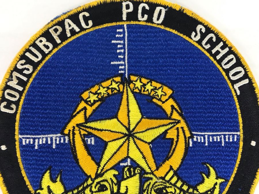 Rare Vintage USN Comsubpac PCO School Think Deep Submarine Patch 6'R (USNE) [Photo 3]