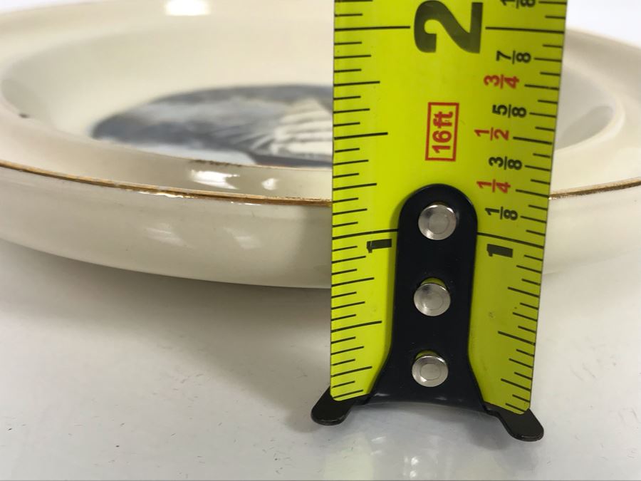 Vintage Hand Colored Trinket Dish Featuring Clipper Ship Tillie E. Starbuck 1883-1906 7'R (USNE) [Photo 8]