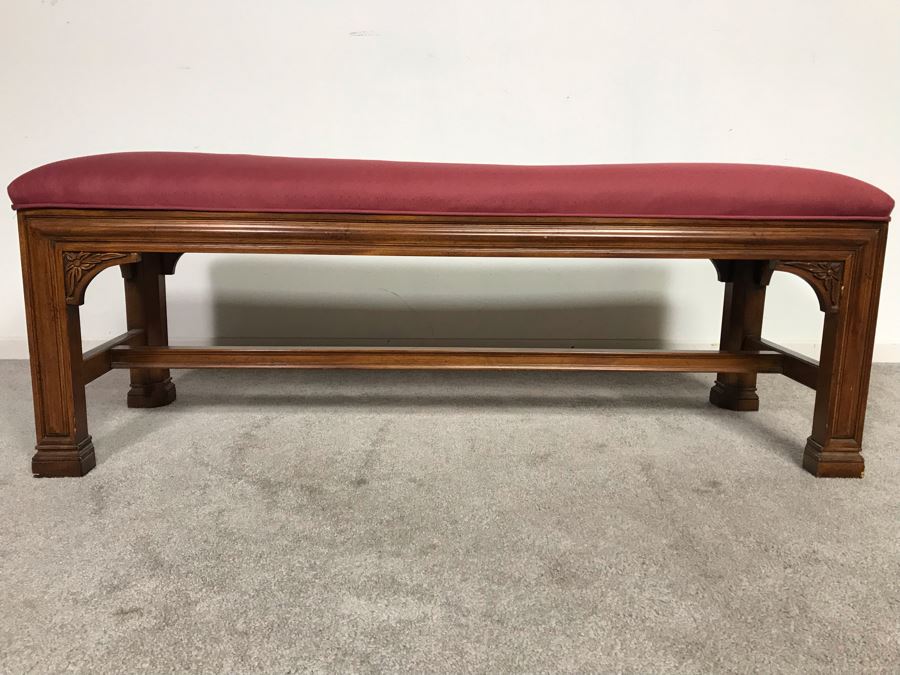 Henredon Wooden Bench 48W X 16D X 18H (USNE) [Photo 4]