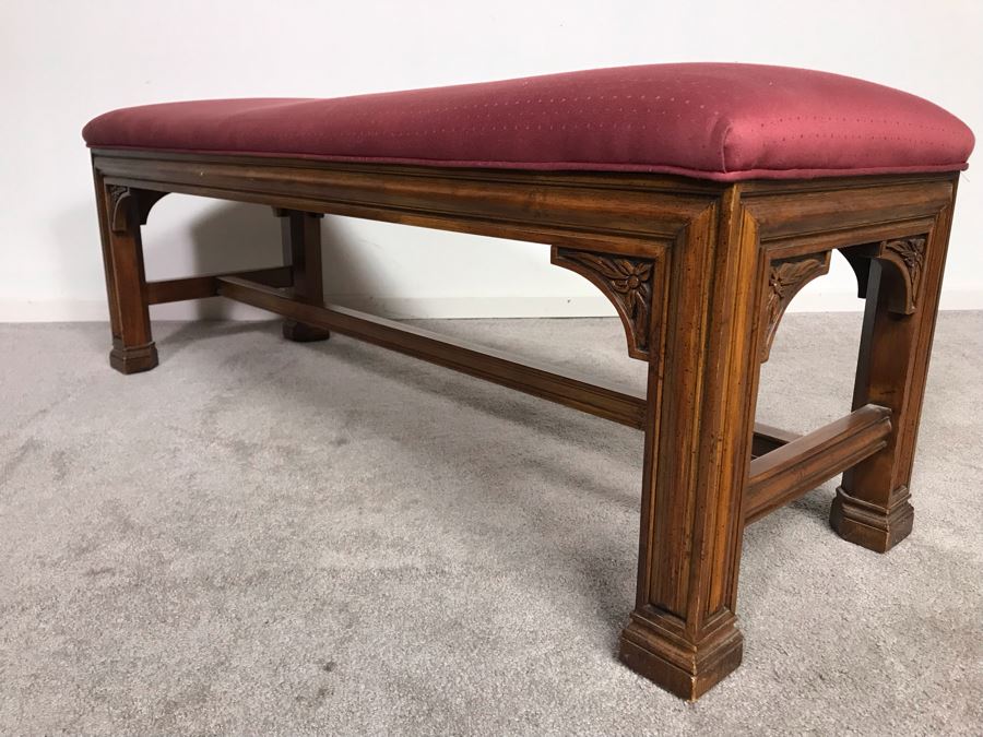 Henredon Wooden Bench 48W X 16D X 18H (USNE) [Photo 7]