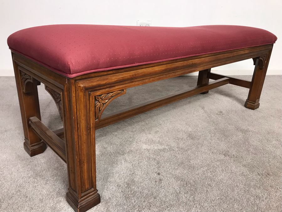 Henredon Wooden Bench 48W X 16D X 18H (USNE) [Photo 5]