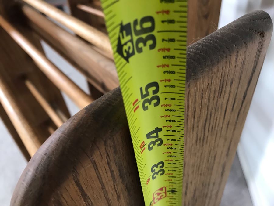 Pair Of Solid Oak Music CD Stands Racks 23W X 8D X 35H (USNE) [Photo 5]