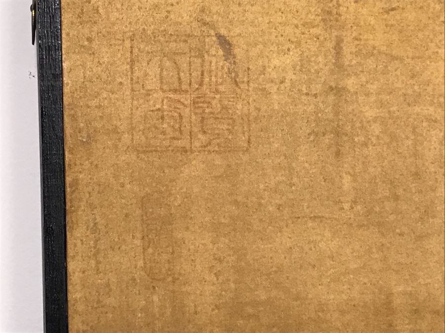 Large Original Ma Hai Feng Painting Chinese Hong Kong Hand Sculptured And Hand Painted Titled 'Horsemen' Hai Feng Wood Arts Signed By Hai Feng With Certificate Of Authenticity On Back 88W X 33H (USNE) [Photo 21]