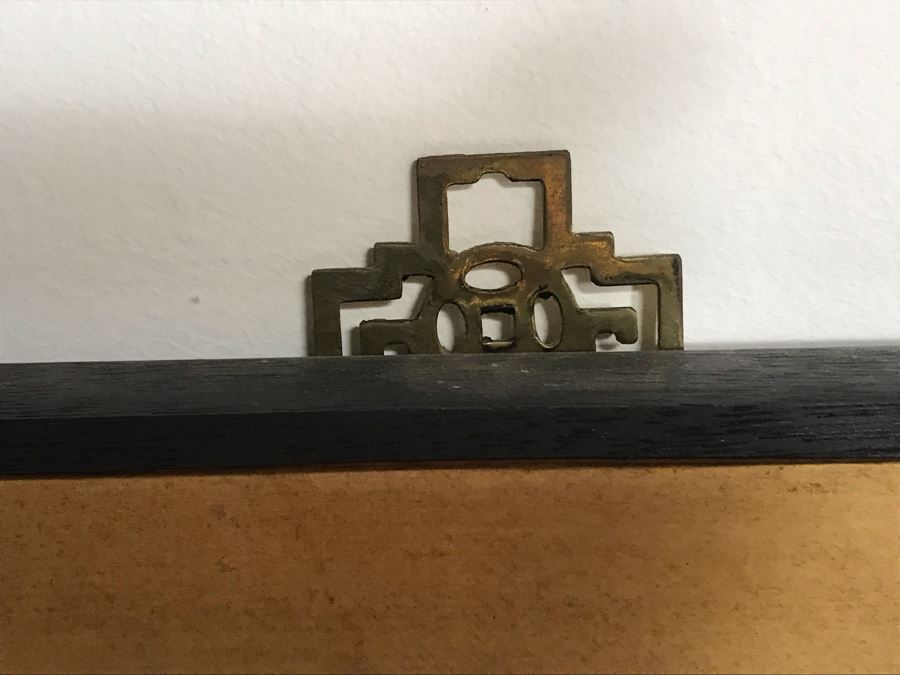 Large Original Ma Hai Feng Painting Chinese Hong Kong Hand Sculptured And Hand Painted Titled 'Horsemen' Hai Feng Wood Arts Signed By Hai Feng With Certificate Of Authenticity On Back 88W X 33H (USNE) [Photo 30]