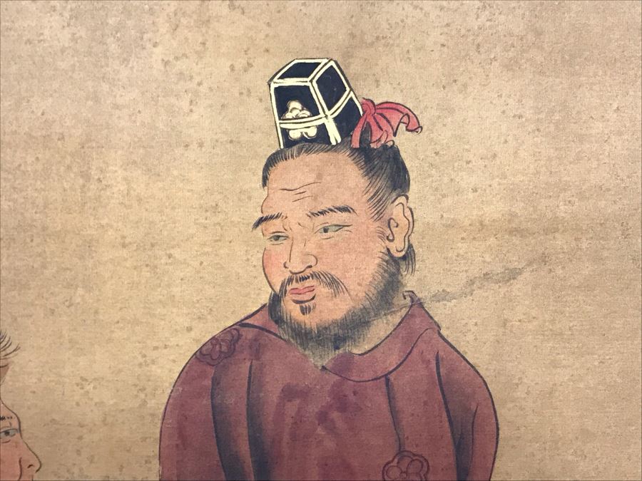 Large Original Ma Hai Feng Painting Chinese Hong Kong Hand Sculptured And Hand Painted Titled 'Horsemen' Hai Feng Wood Arts Signed By Hai Feng With Certificate Of Authenticity On Back 88W X 33H (USNE) [Photo 10]