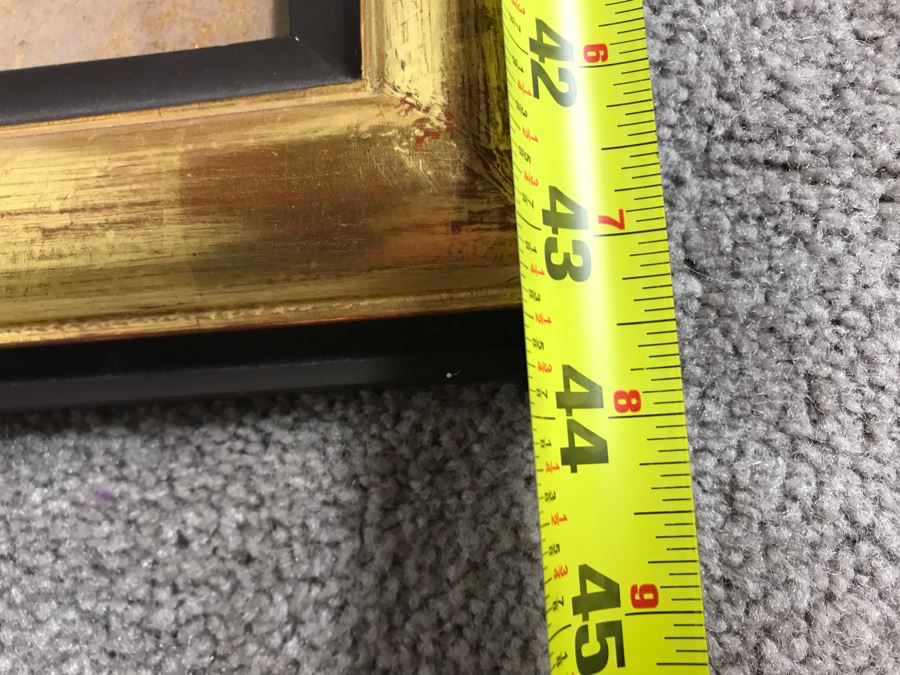 Original Tempera Painting By Mi Chou Titled 'Egrets' In Gilt Wood Frame 34 X 44 (USNE) [Photo 12]