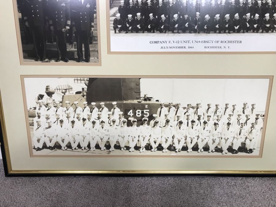 Framed B&W Photographs From USN Captain Joseph J. Meyer Jr. United States Navy Submarine Commanding Officer 30 X 30 [Photo 3]