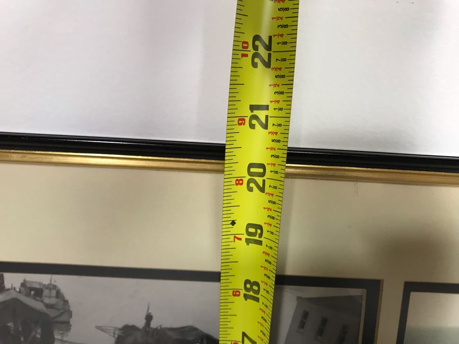 Framed B&W USN Submarine Photographs, Signed Letter From Chief Of Naval Operations And USN USS Kawishiwi Certificate From USN Captain Joseph J. Meyer Jr. United States Navy Submarine Commanding Officer (Slight Chip In Glass Upper Left) 37 X 20 [Photo 20]