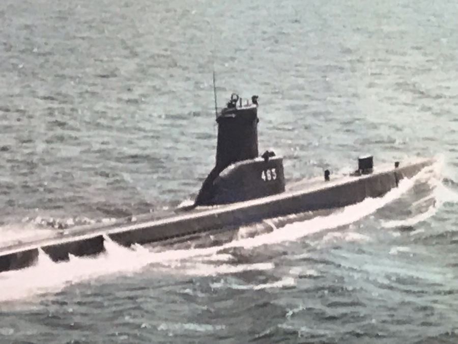 Framed B&W USN Submarine Photographs, Signed Letter From Chief Of Naval Operations And USN USS Kawishiwi Certificate From USN Captain Joseph J. Meyer Jr. United States Navy Submarine Commanding Officer (Slight Chip In Glass Upper Left) 37 X 20 [Photo 13]