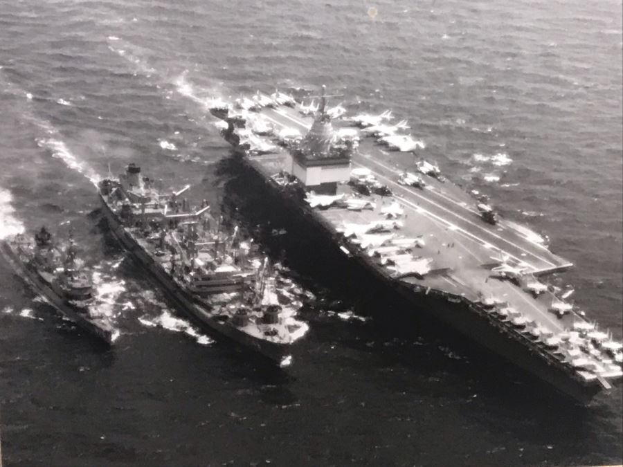 Framed B&W USN Submarine Photographs, Signed Letter From Chief Of Naval Operations And USN USS Kawishiwi Certificate From USN Captain Joseph J. Meyer Jr. United States Navy Submarine Commanding Officer (Slight Chip In Glass Upper Left) 37 X 20 [Photo 8]