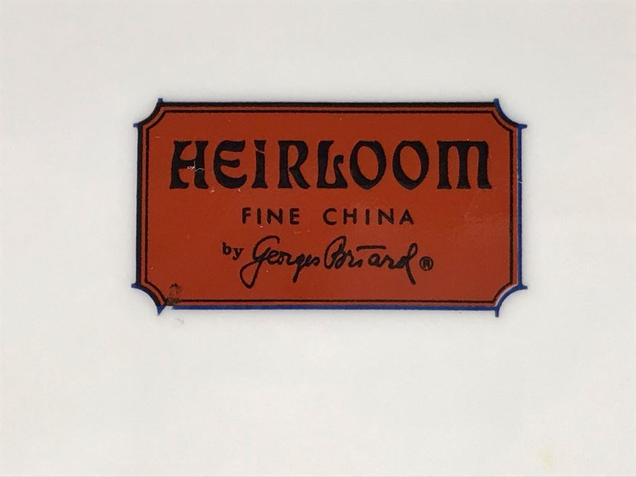 Set Of Six Georges Briard Heirloom Fine China Plates 7.75R (JKE) [Photo 2]