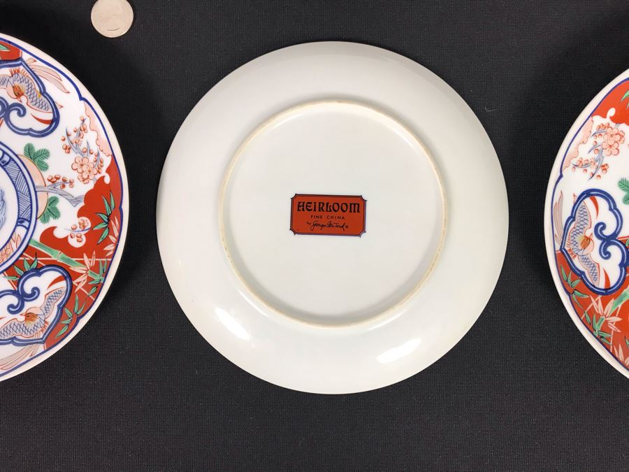 Set Of Six Georges Briard Heirloom Fine China Plates 7.75R (JKE) [Photo 6]