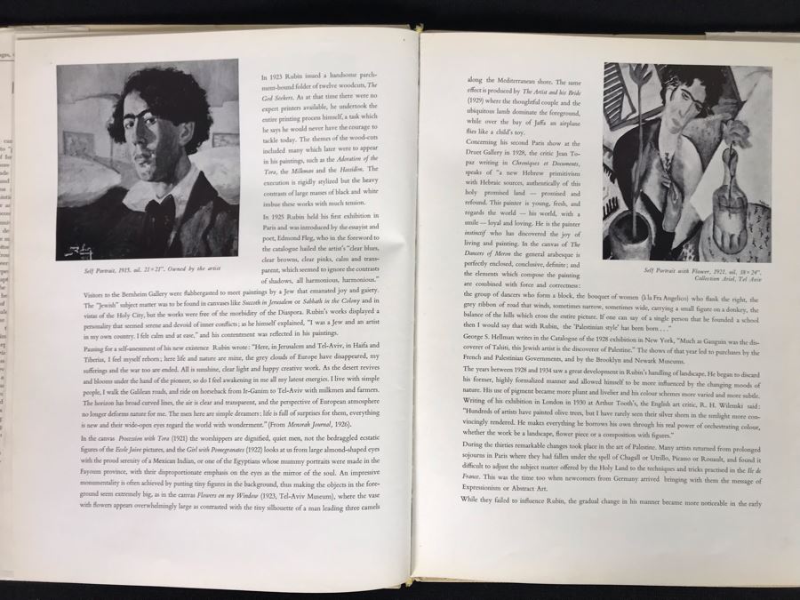 Hand Signed Reuven Rubin Greetings Card And Unsigned Rubin Art Book (JKE) [Photo 11]