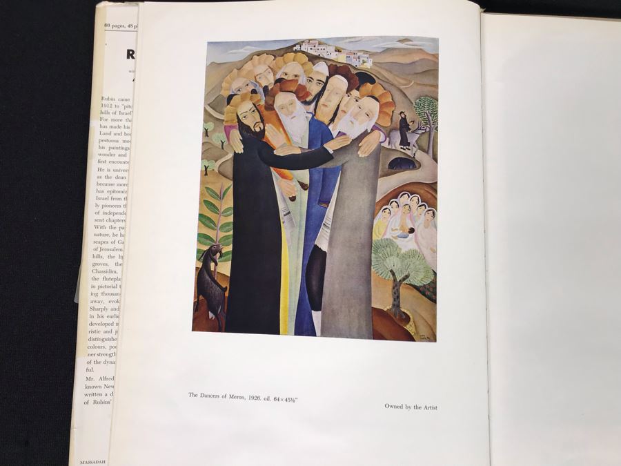 Hand Signed Reuven Rubin Greetings Card And Unsigned Rubin Art Book (JKE) [Photo 8]