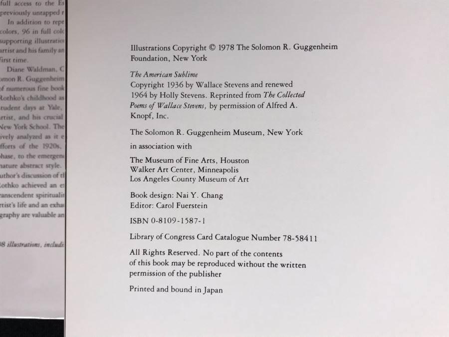 Mark Rothko Art Book Retails $60 (JKE) [Photo 7]