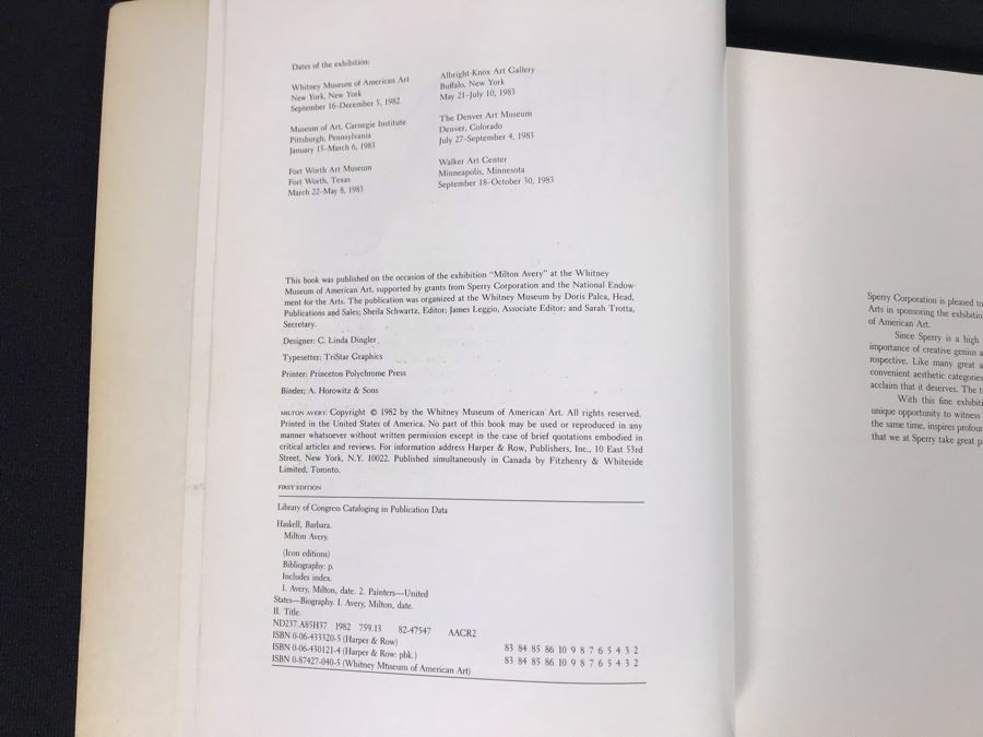 (2) Milton Avery Art Books (JKE) [Photo 3]