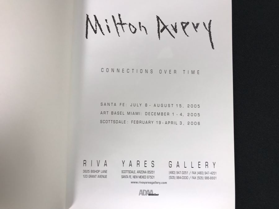 (2) Milton Avery Art Books (JKE) [Photo 5]