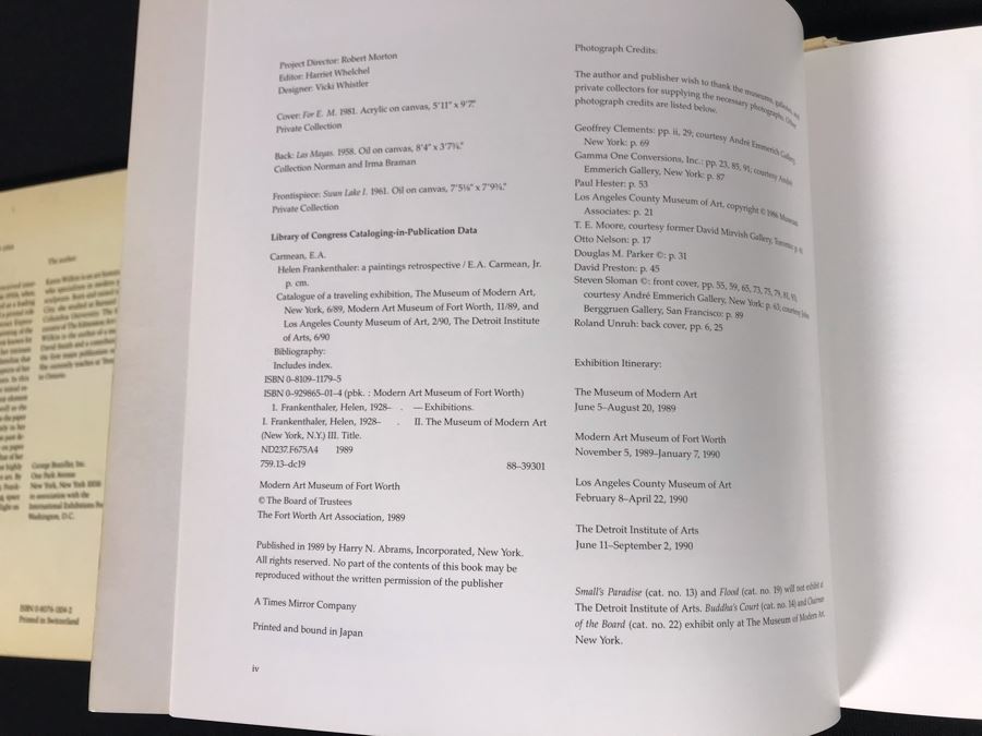 (2) Helen Frankenthaler Art Books (JKE) [Photo 8]