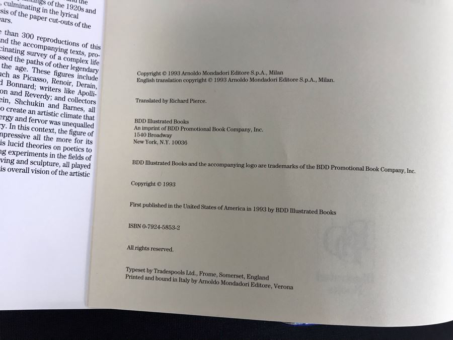 (6) Henri Matisse Art Books (JKE) [Photo 5]